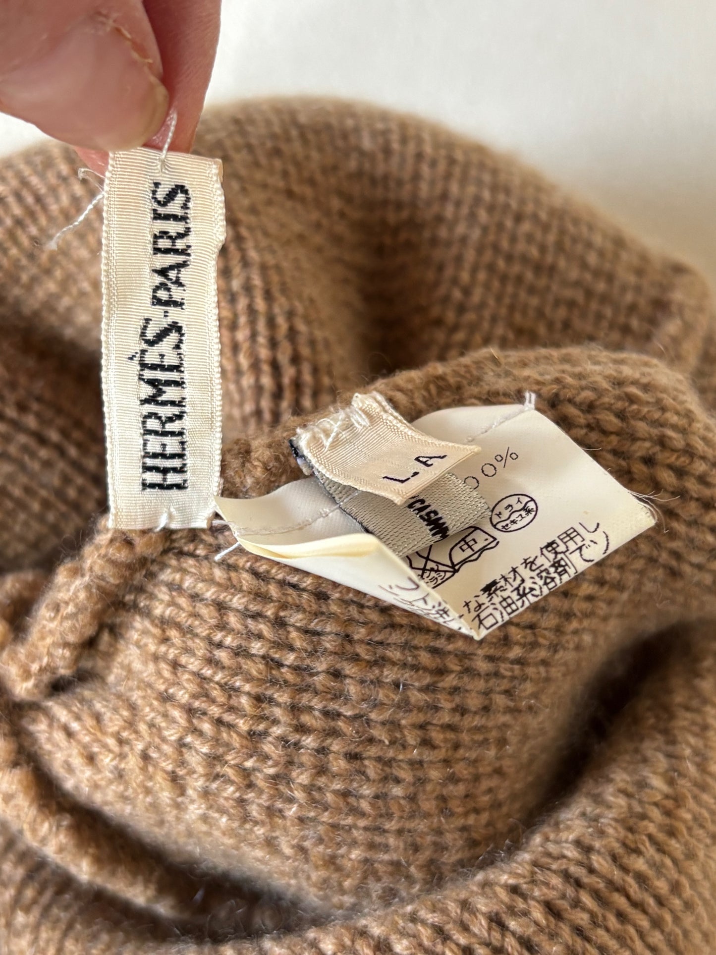 HERMÈS Bonnet en cachemire