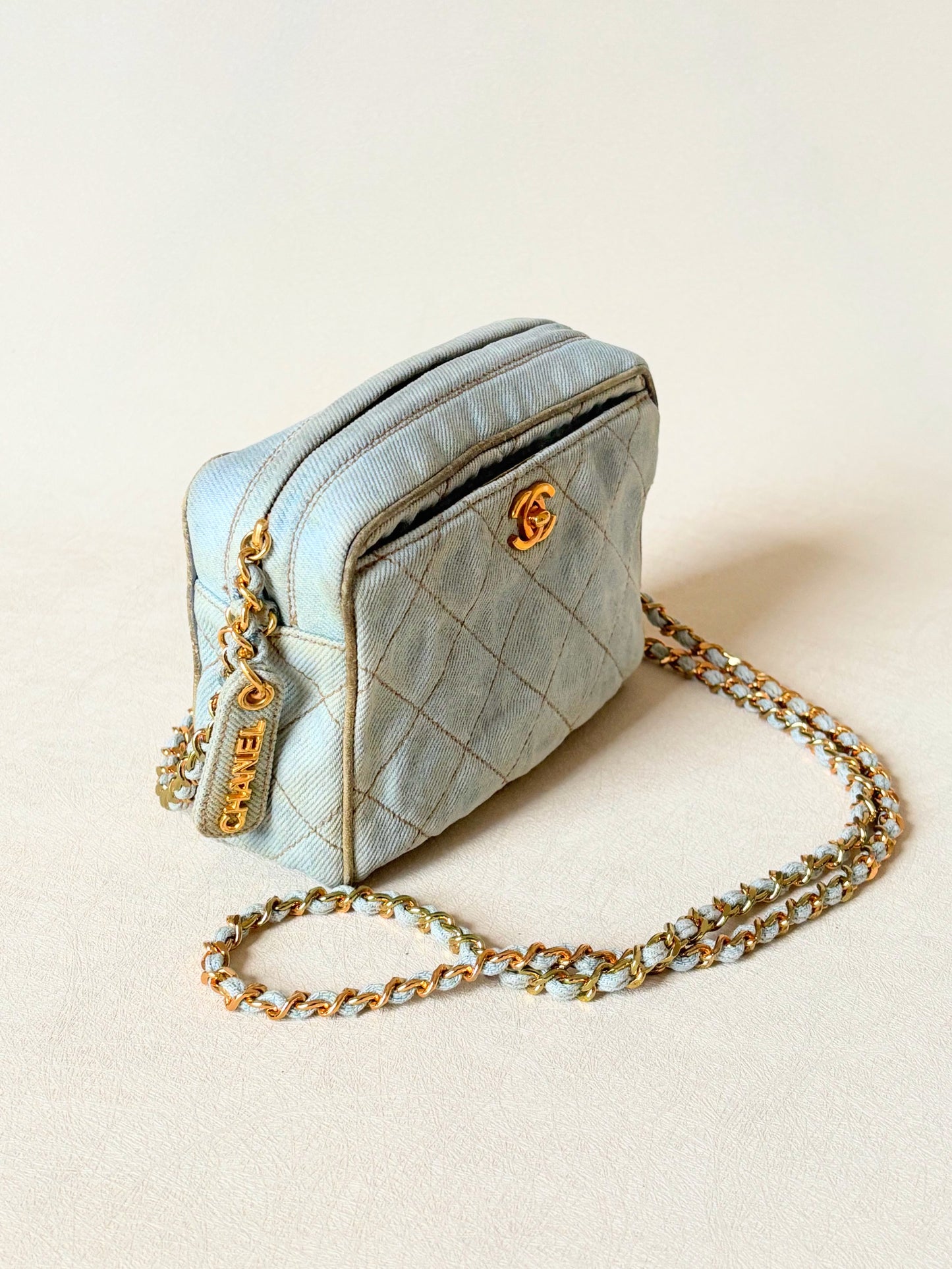 CHANEL Sac Camera Denim
