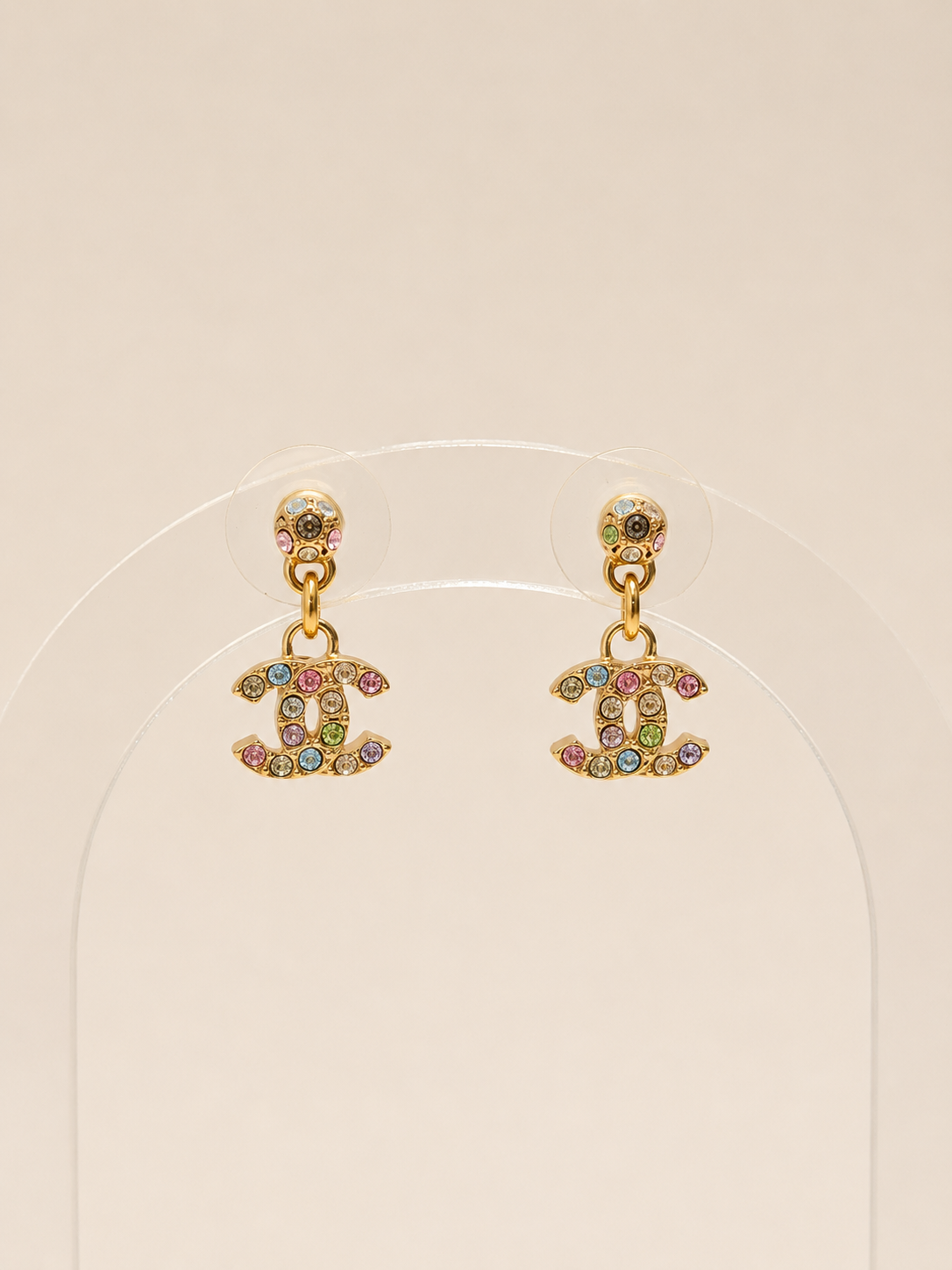 CHANEL Boucles d'oreilles Mini CC 2005