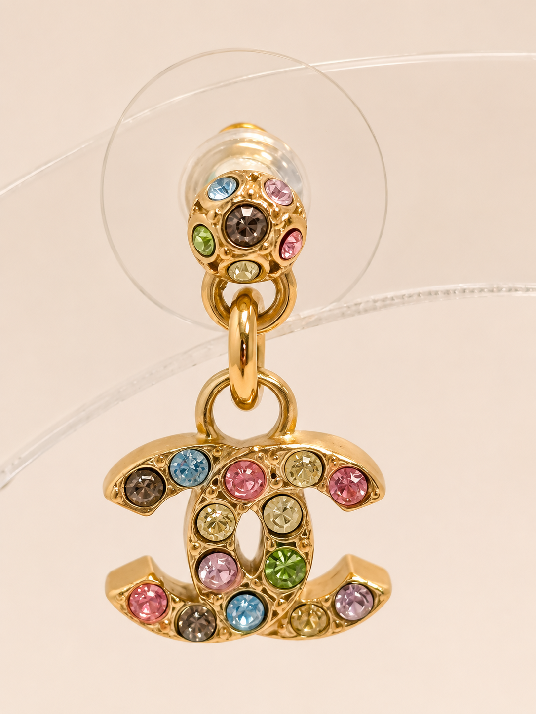 CHANEL Boucles d'oreilles Mini CC 2005