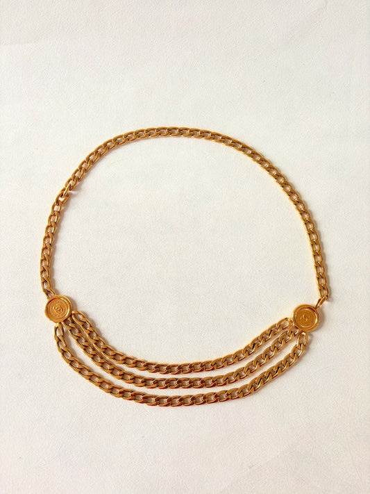 CHANEL Ceinture Chaine multi-rangs