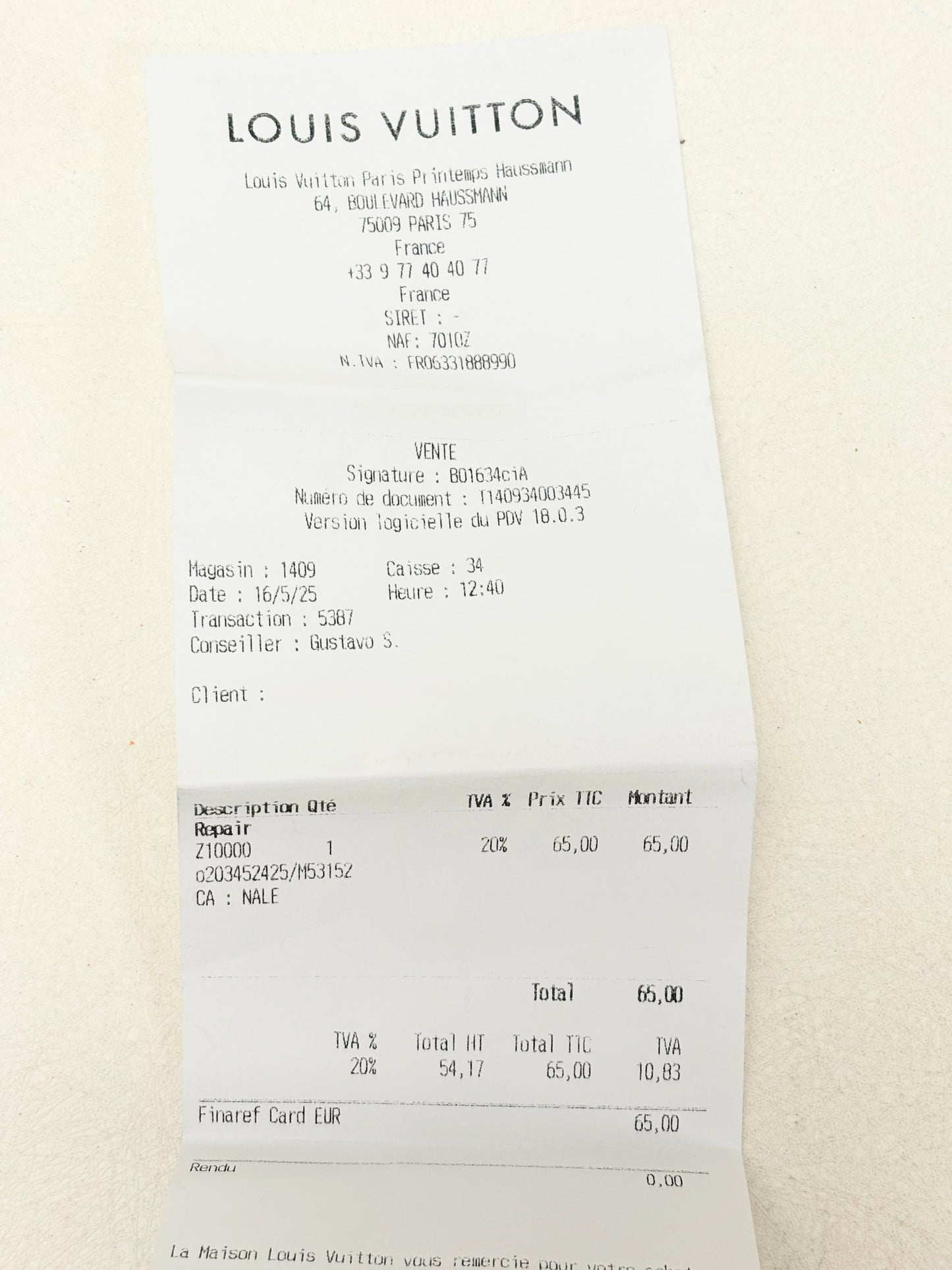 LOUIS VUITTON Bandoulière cuir