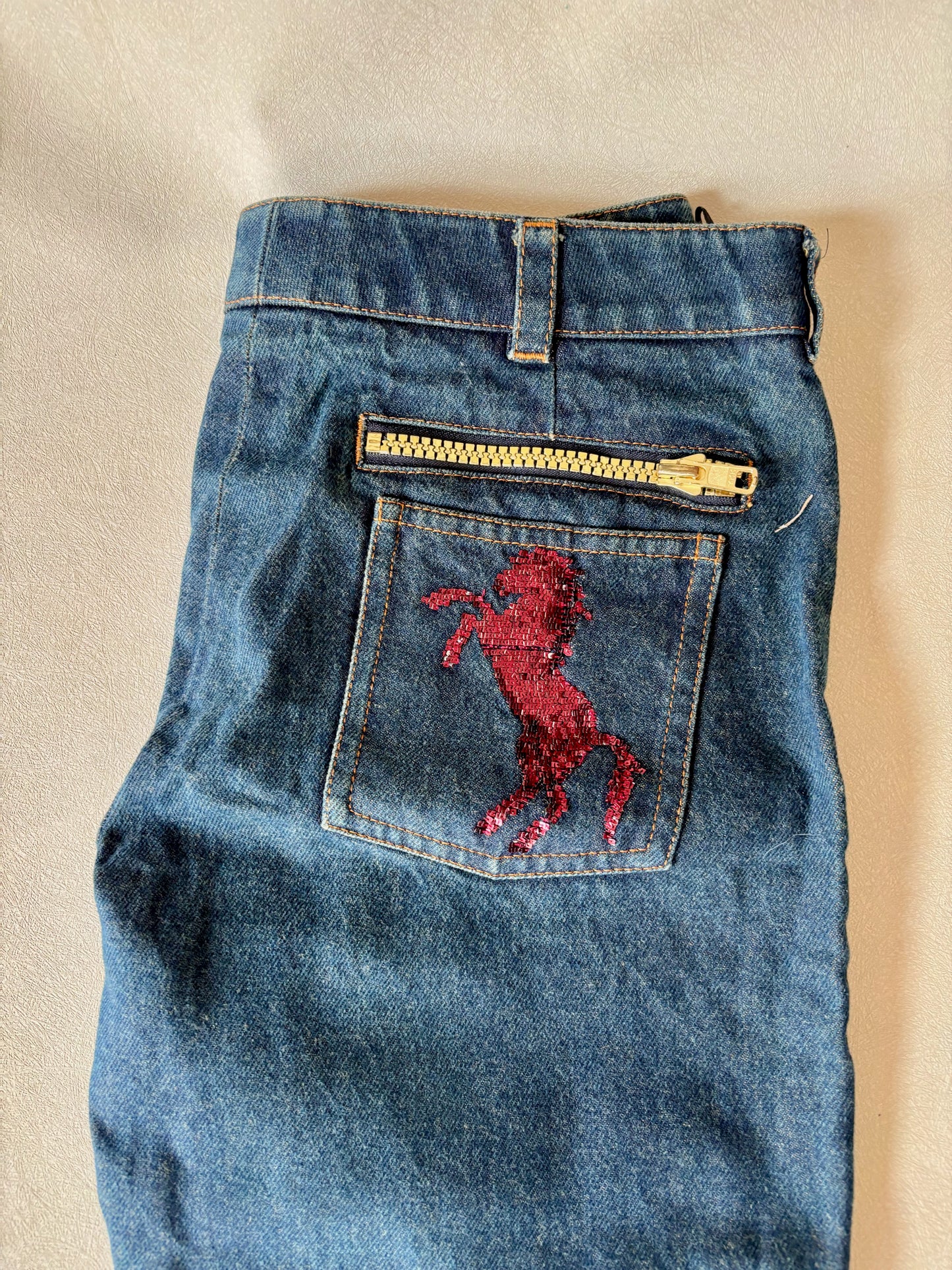 CHLOÉ Jean Cheval brodé 2001