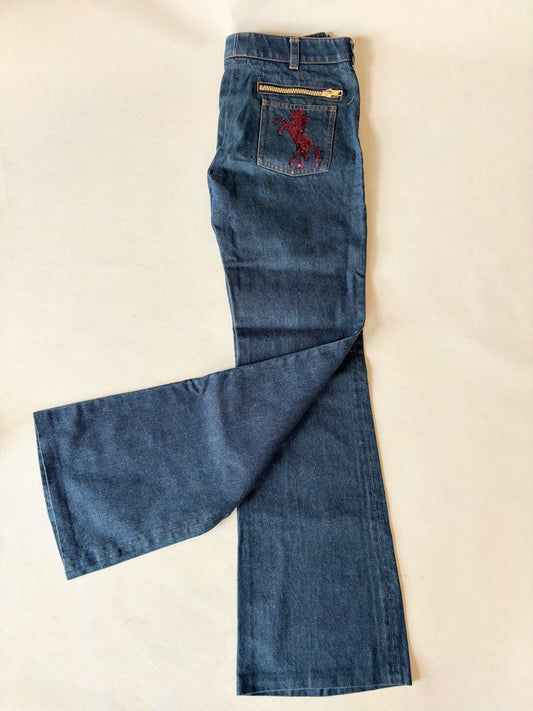 CHLOÉ Jean Cheval brodé 2001