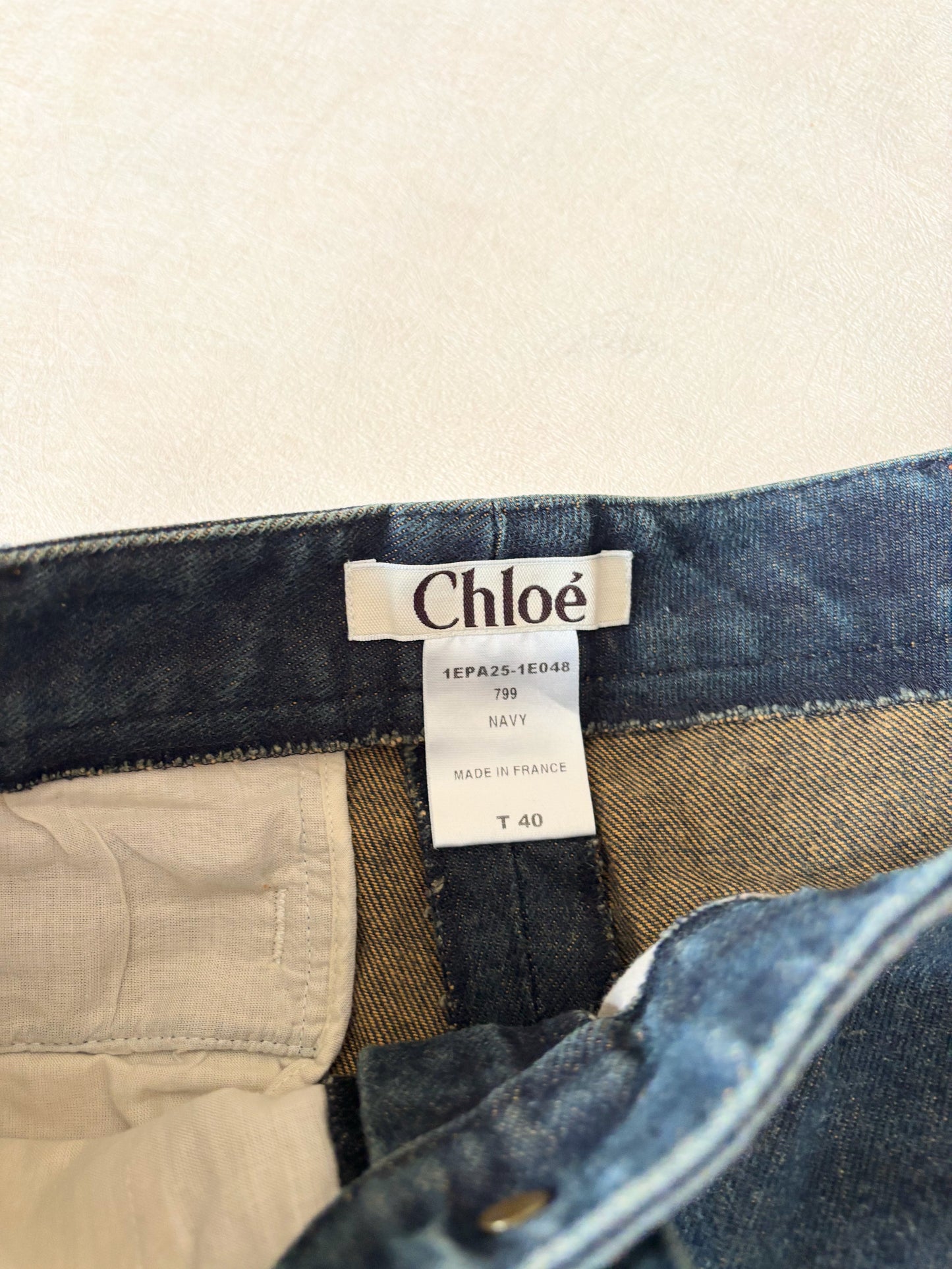 CHLOÉ Jean Cheval brodé 2001