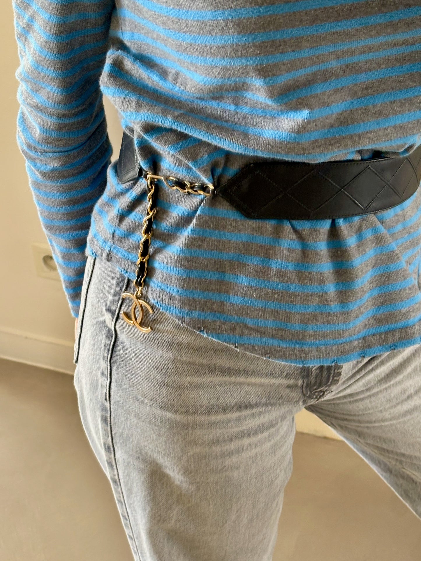 CHANEL Ceinture cuir