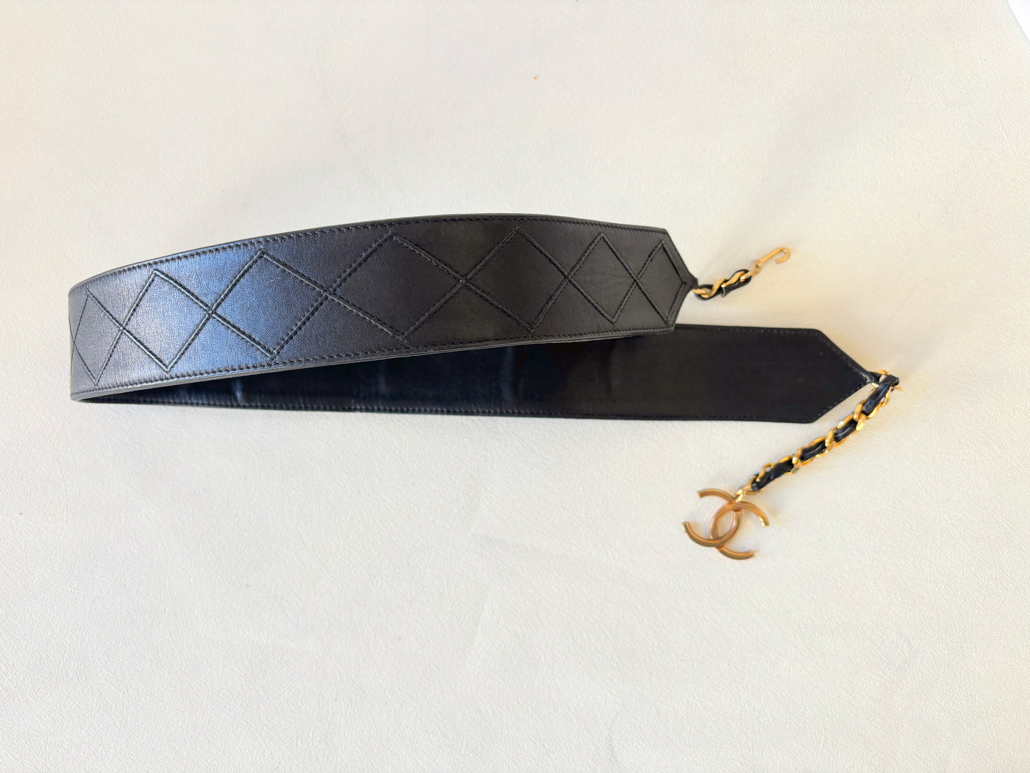CHANEL Ceinture cuir