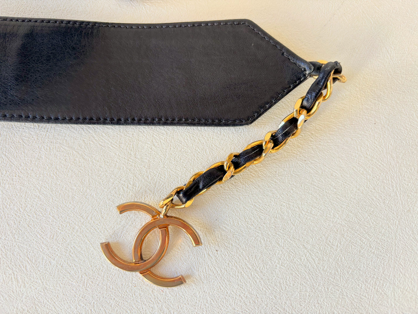 CHANEL Ceinture cuir