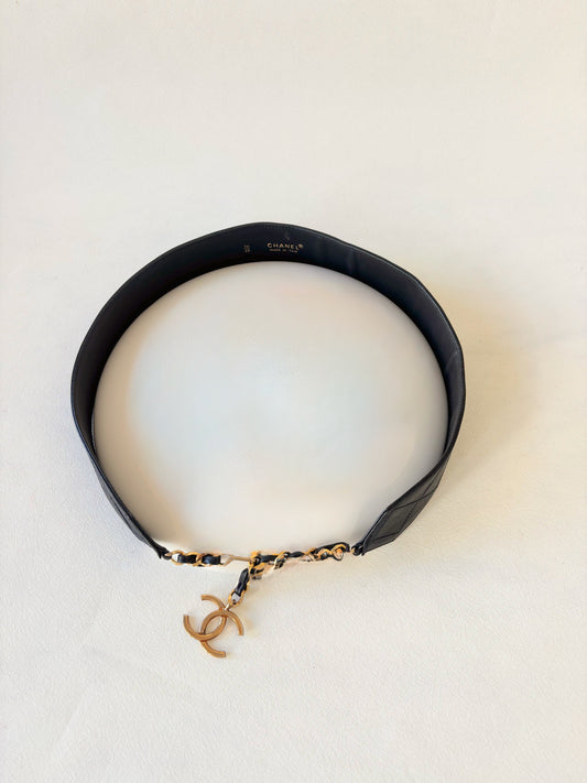 CHANEL Ceinture cuir