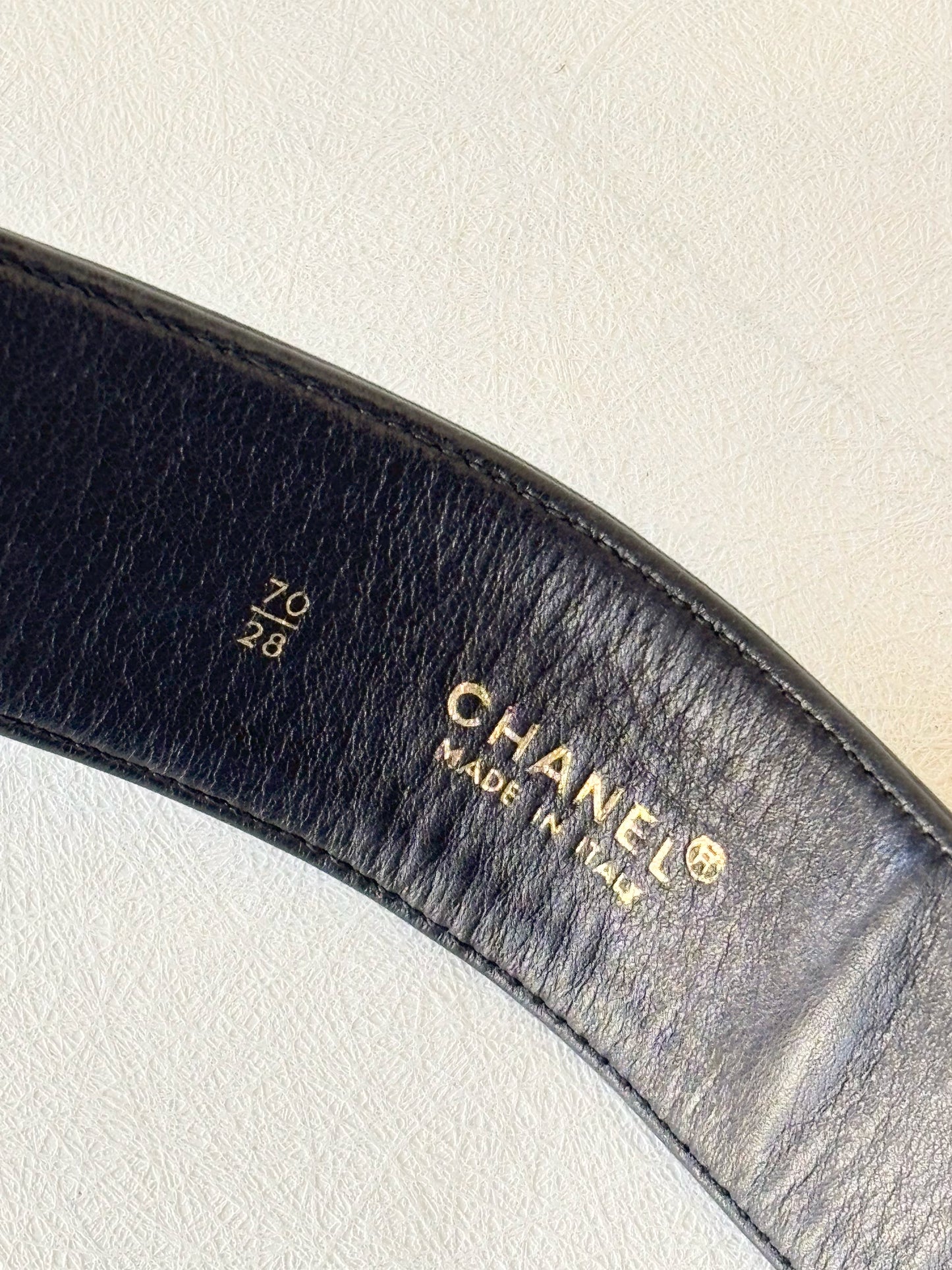 CHANEL Ceinture cuir