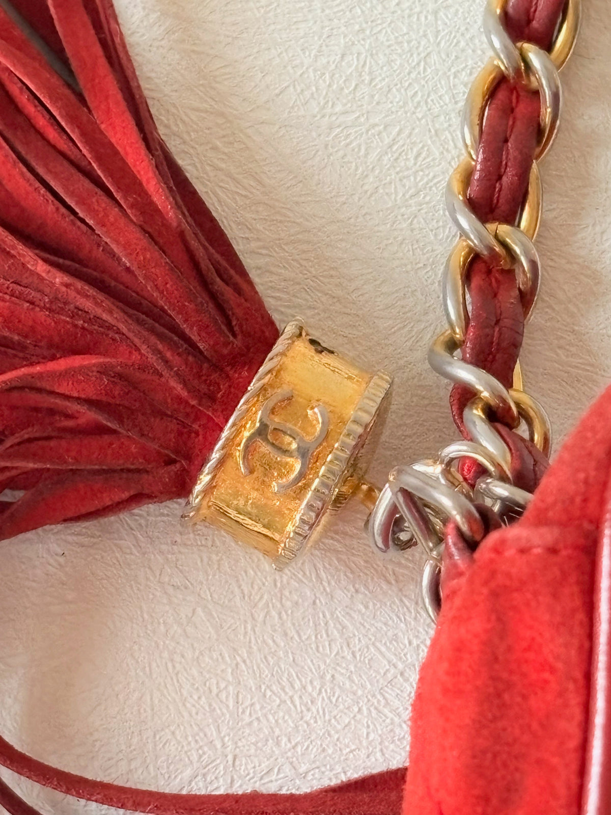 CHANEL Sac Caméra Veau velours