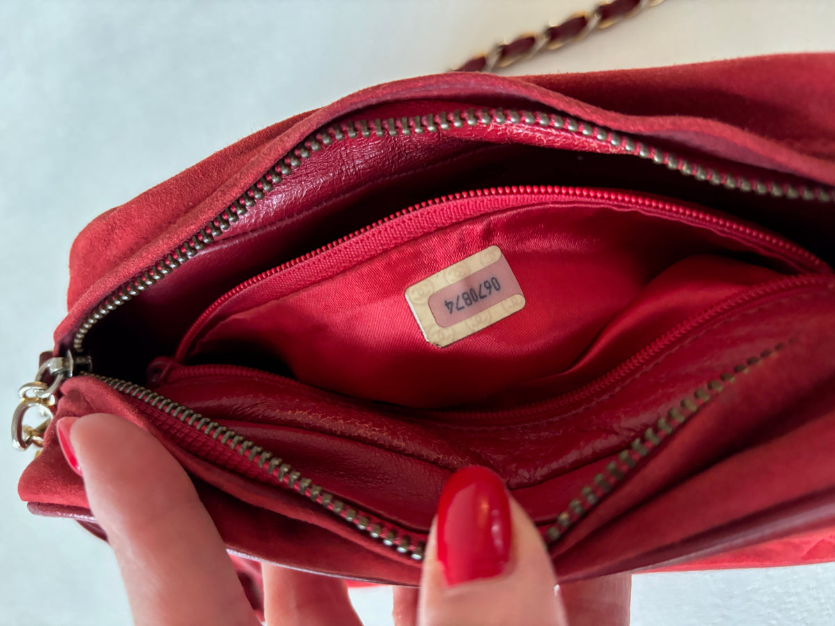 CHANEL Sac Caméra Veau velours