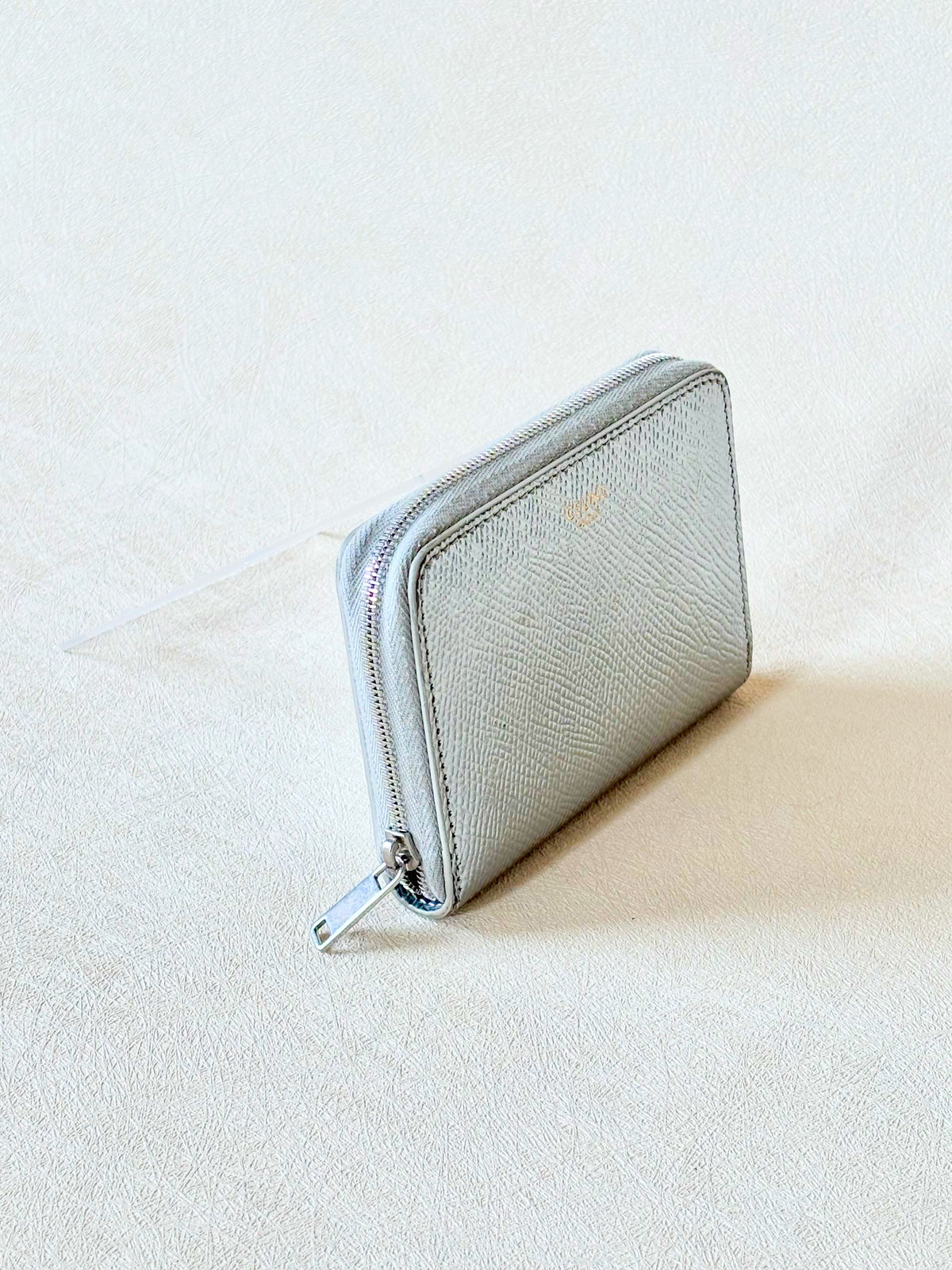 CÉLINE Portefeuille Cuir Argent