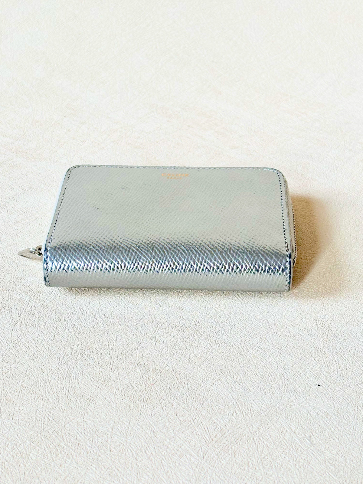 CÉLINE Portefeuille Cuir Argent