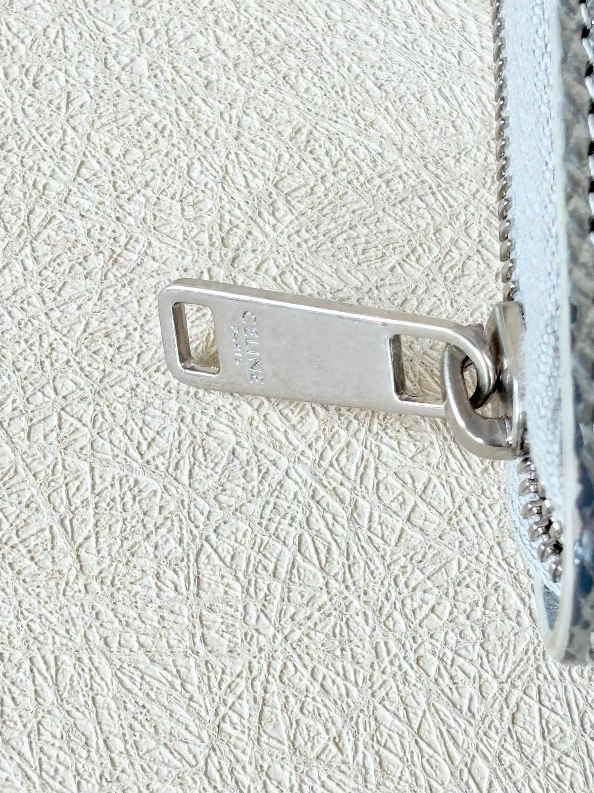 CÉLINE Portefeuille Cuir Argent