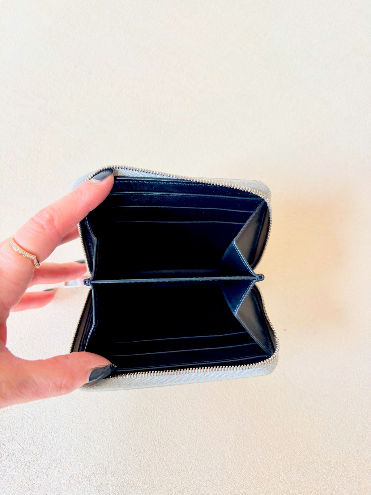 CÉLINE Portefeuille Cuir Argent