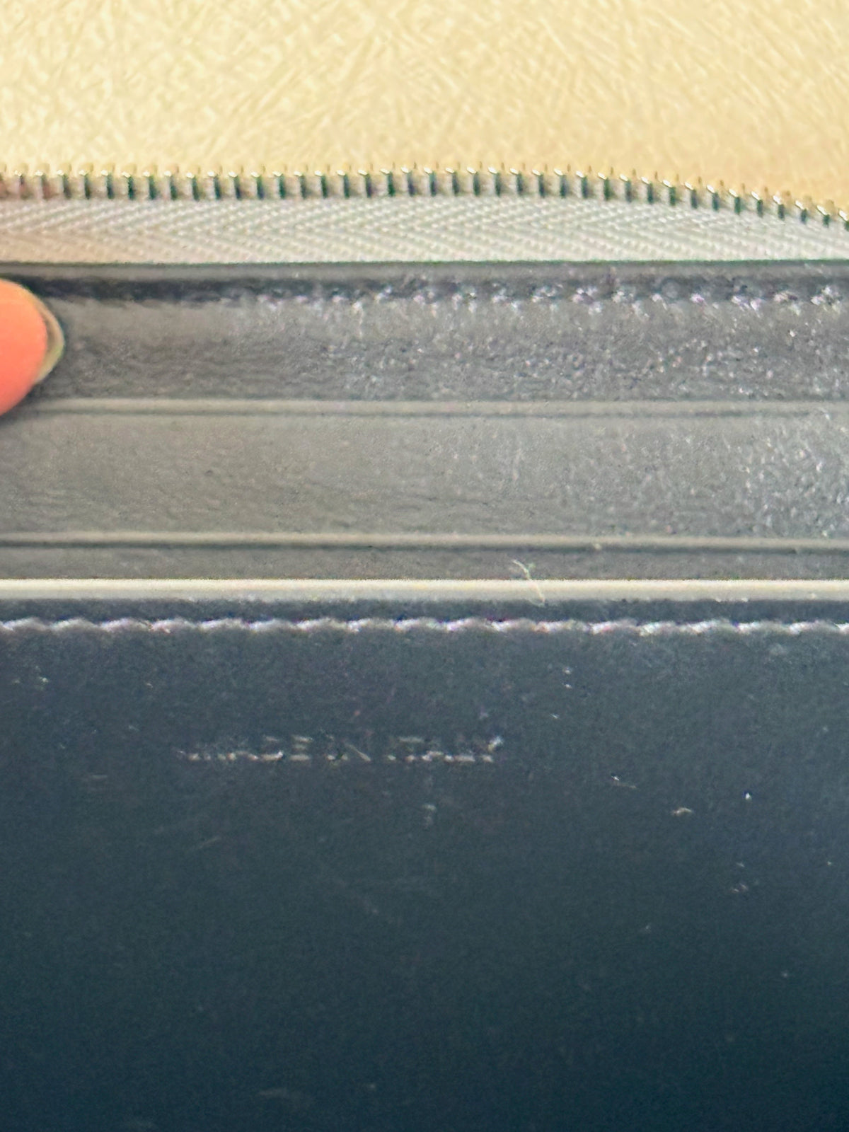 CÉLINE Portefeuille Cuir Argent