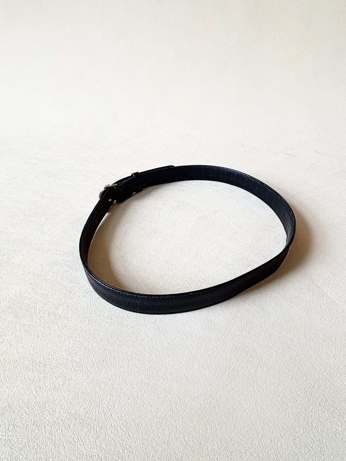 CHANEL Ceinture cuir caviar