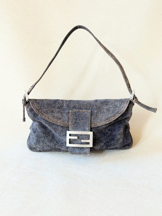 FENDI Sac Baguette Denim