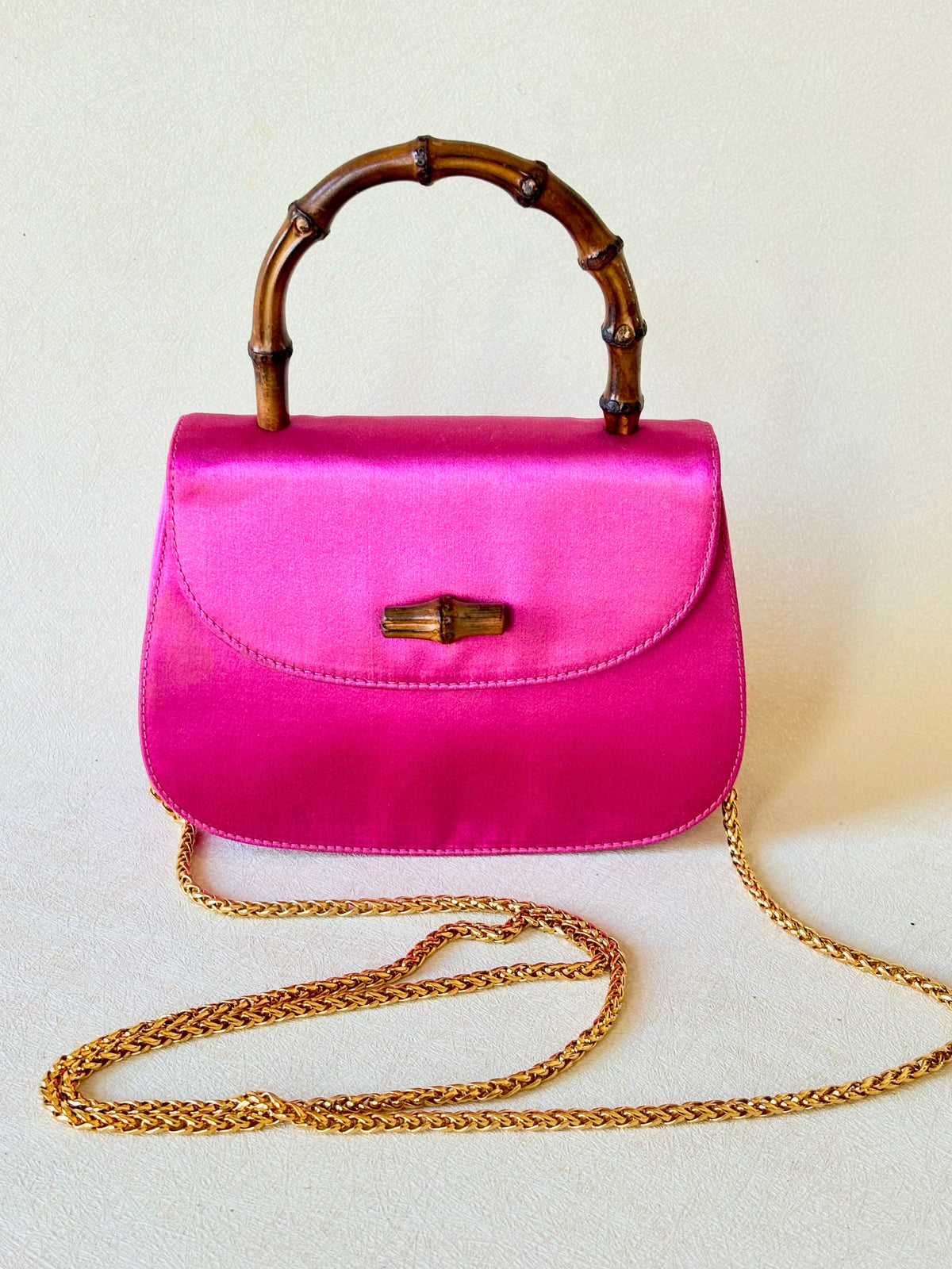 GUCCI Mini-Sac Bambou Satin