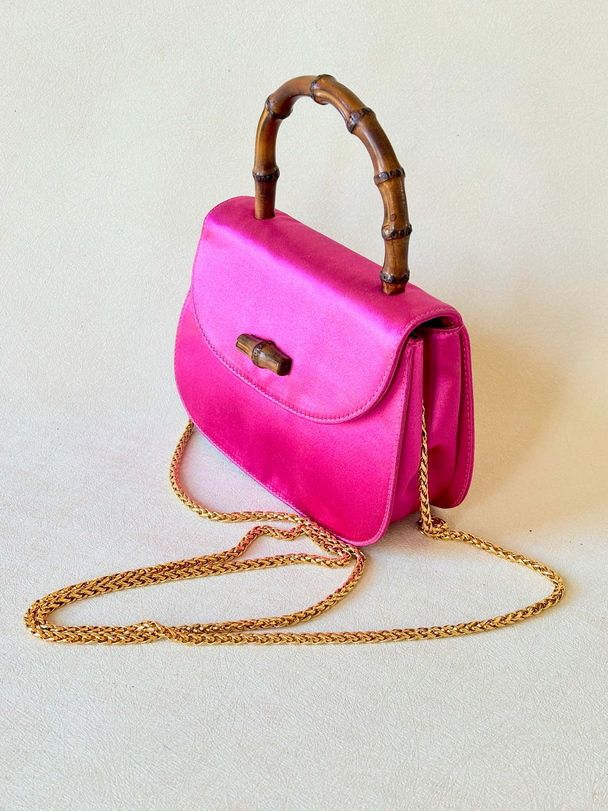 GUCCI Mini-Sac Bambou Satin