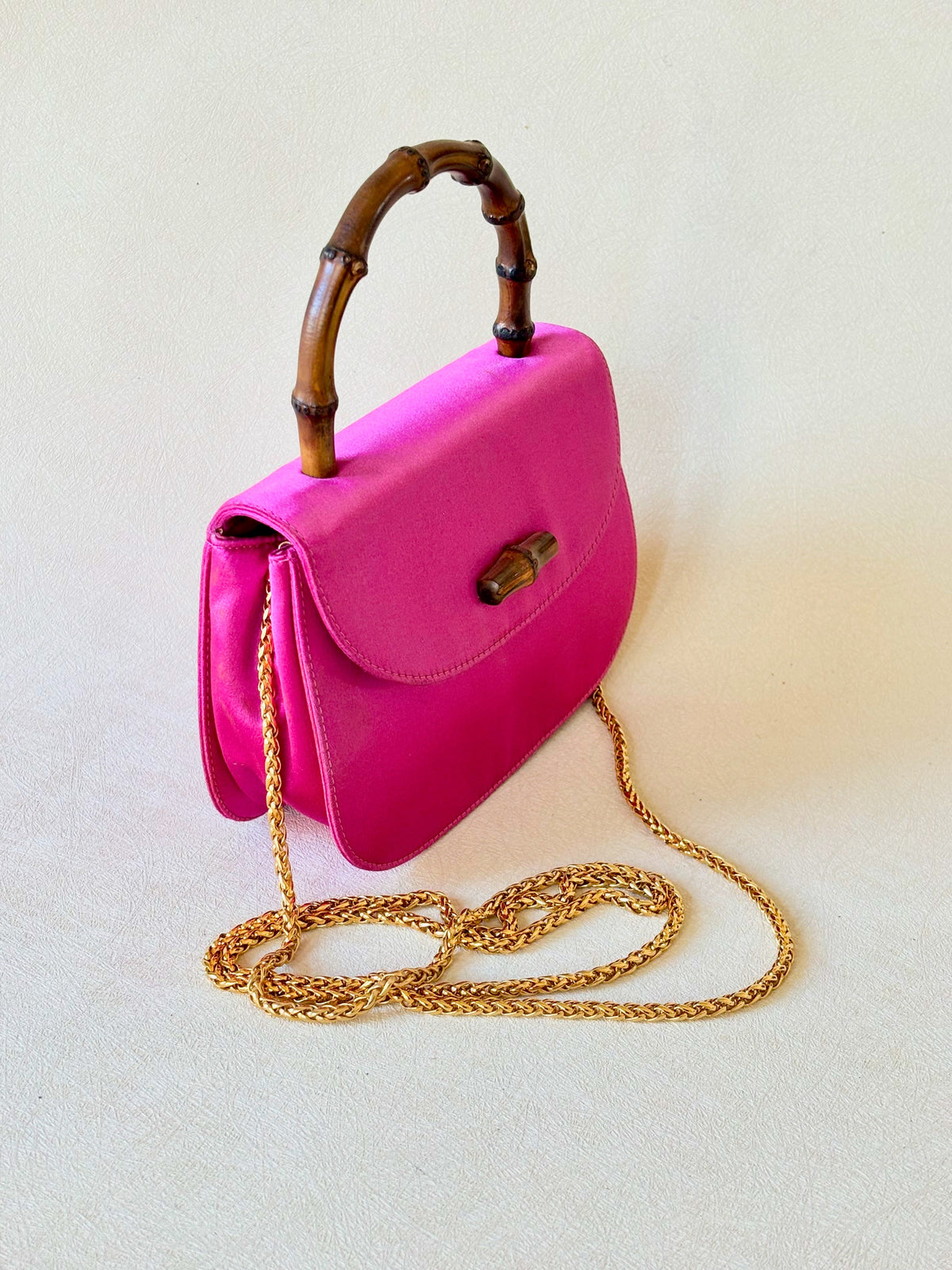 GUCCI Mini-Sac Bambou Satin