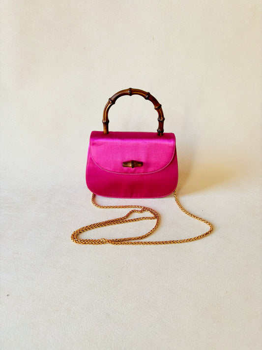 GUCCI Mini-Sac Bambou Satin