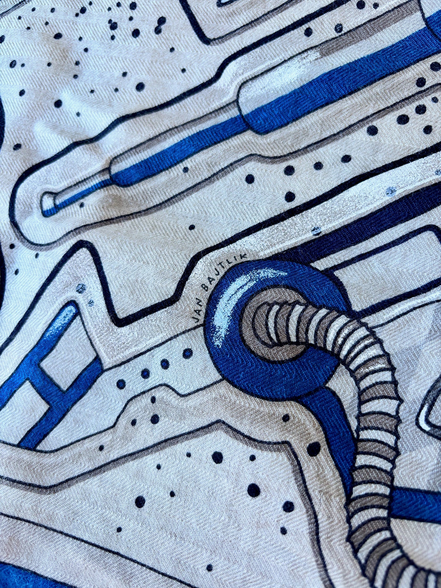 HERMÈS Châle Rectangle Cosmic Horse Set