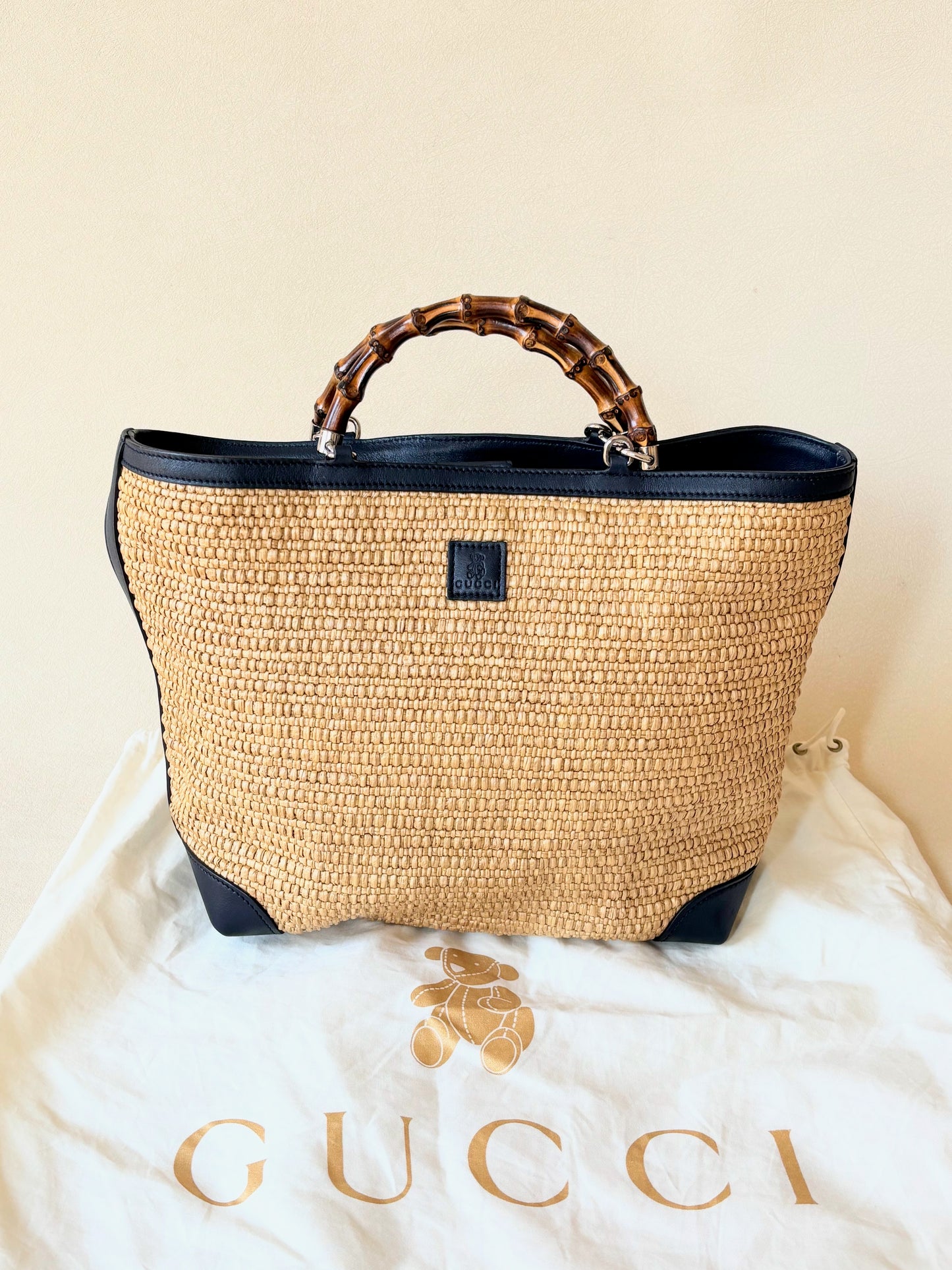 GUCCI Sac Panier Bambou
