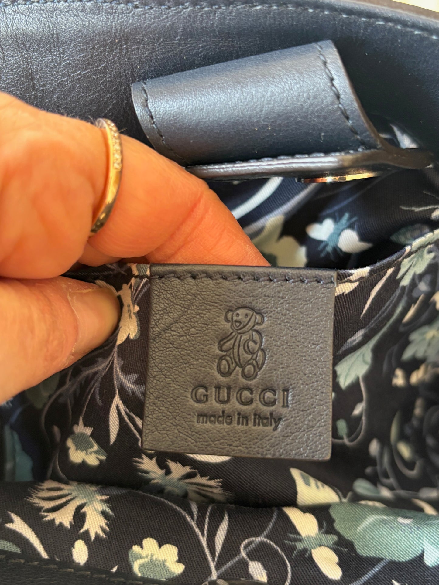 GUCCI Sac Panier Bambou