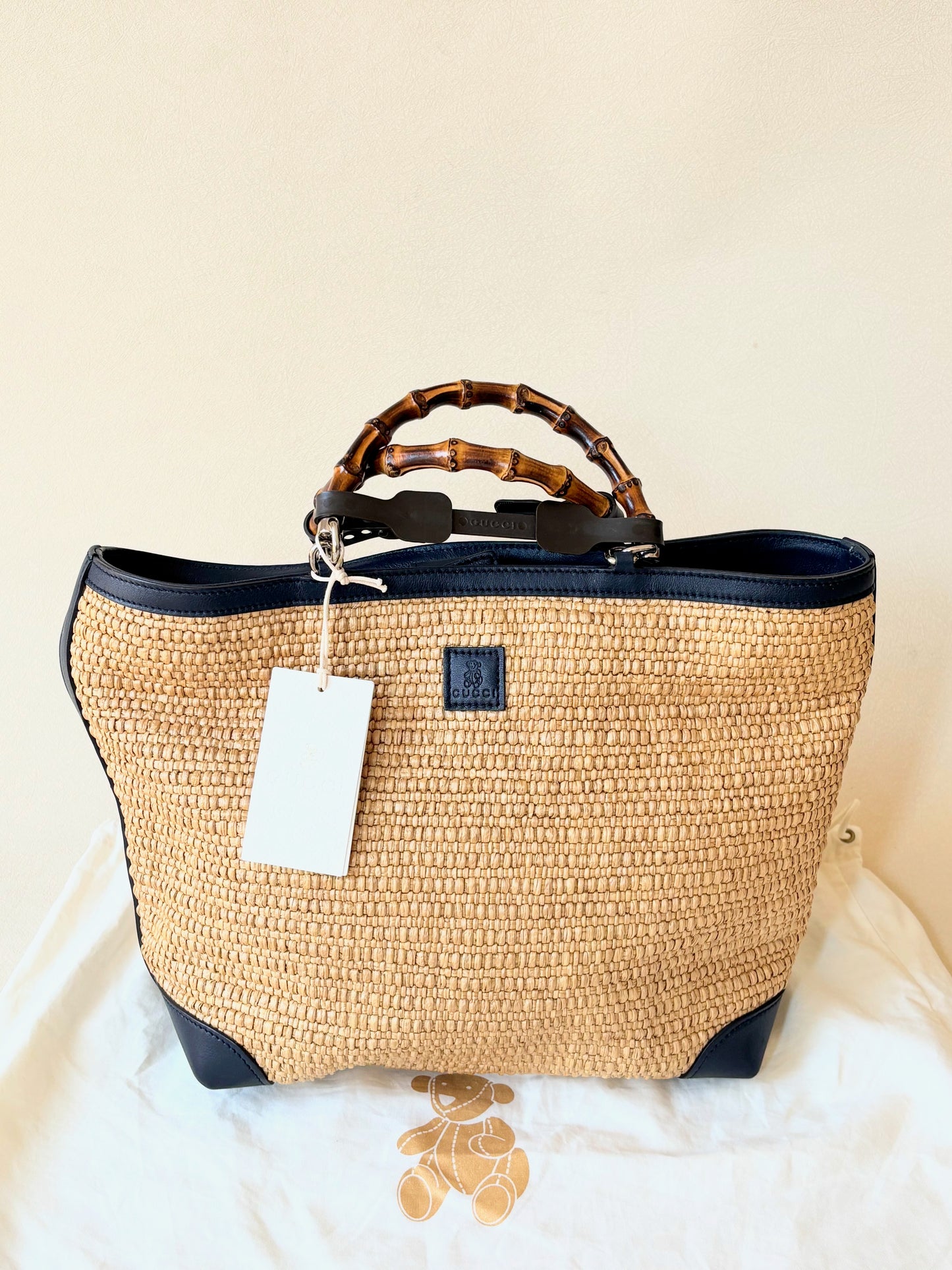 GUCCI Sac Panier Bambou