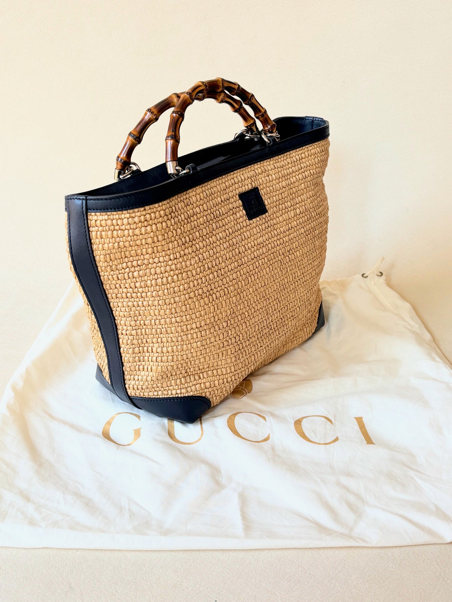 GUCCI Sac Panier Bambou