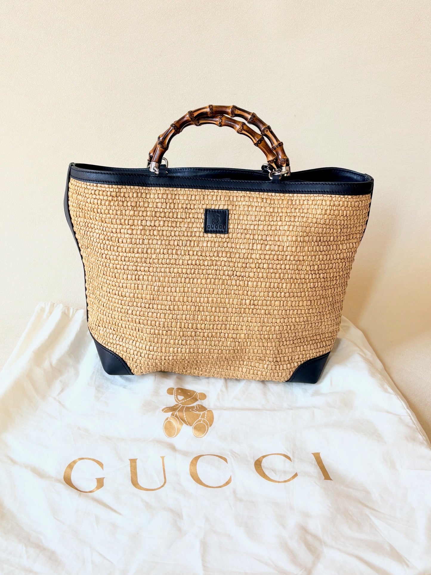 GUCCI Sac Panier Bambou