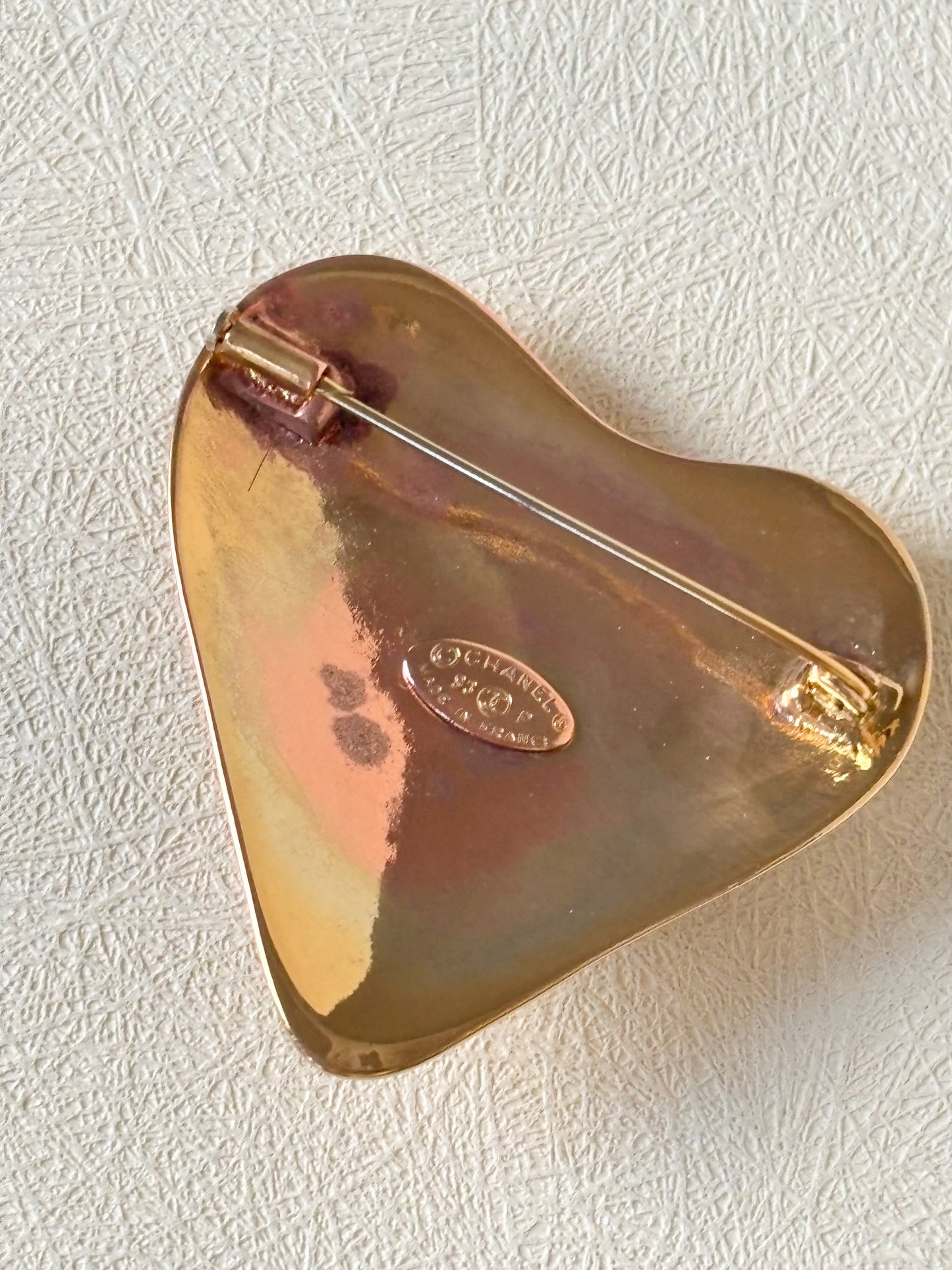 CHANEL Broche Coeur 1993