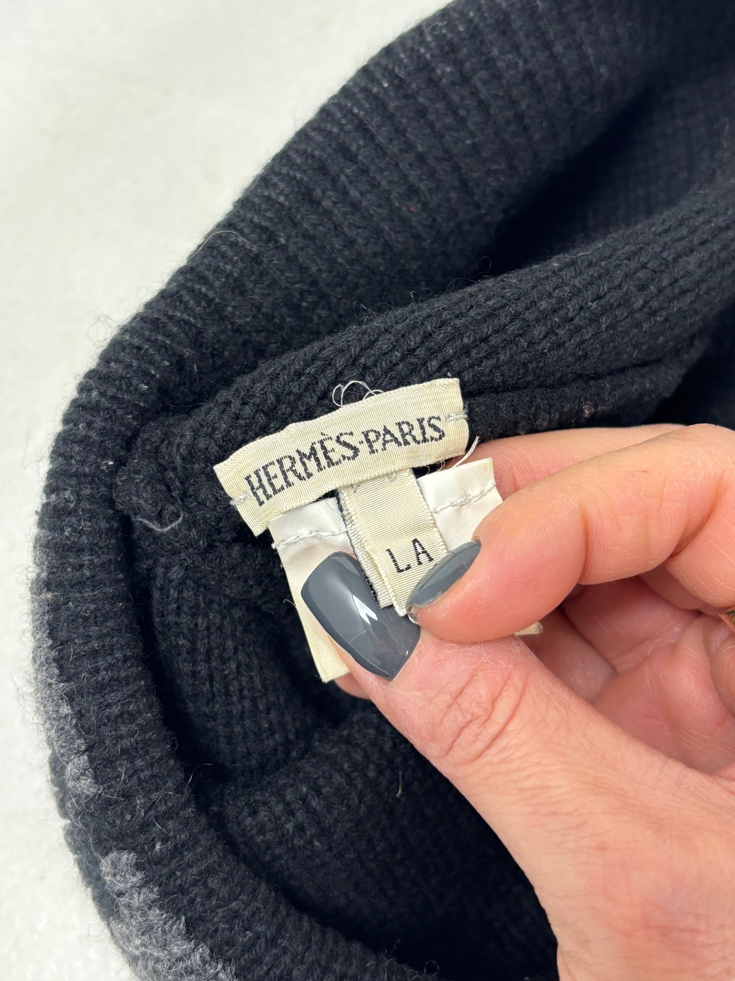 HERMÈS Bonnet en cachemire