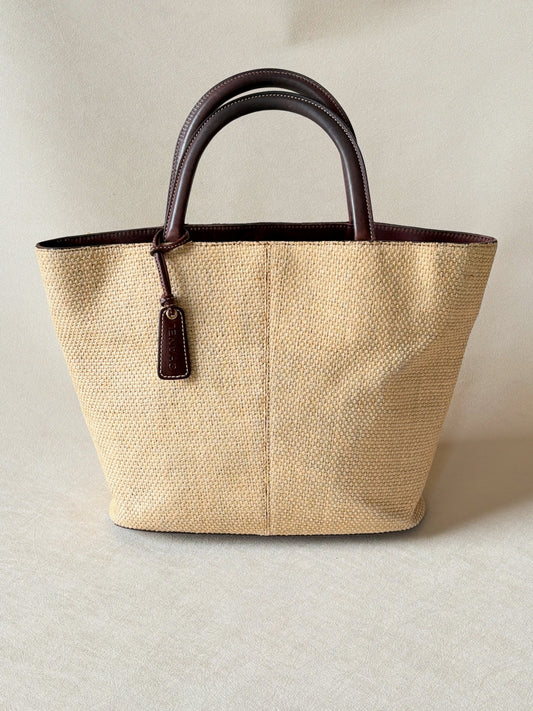 CHANEL Panier Raphia