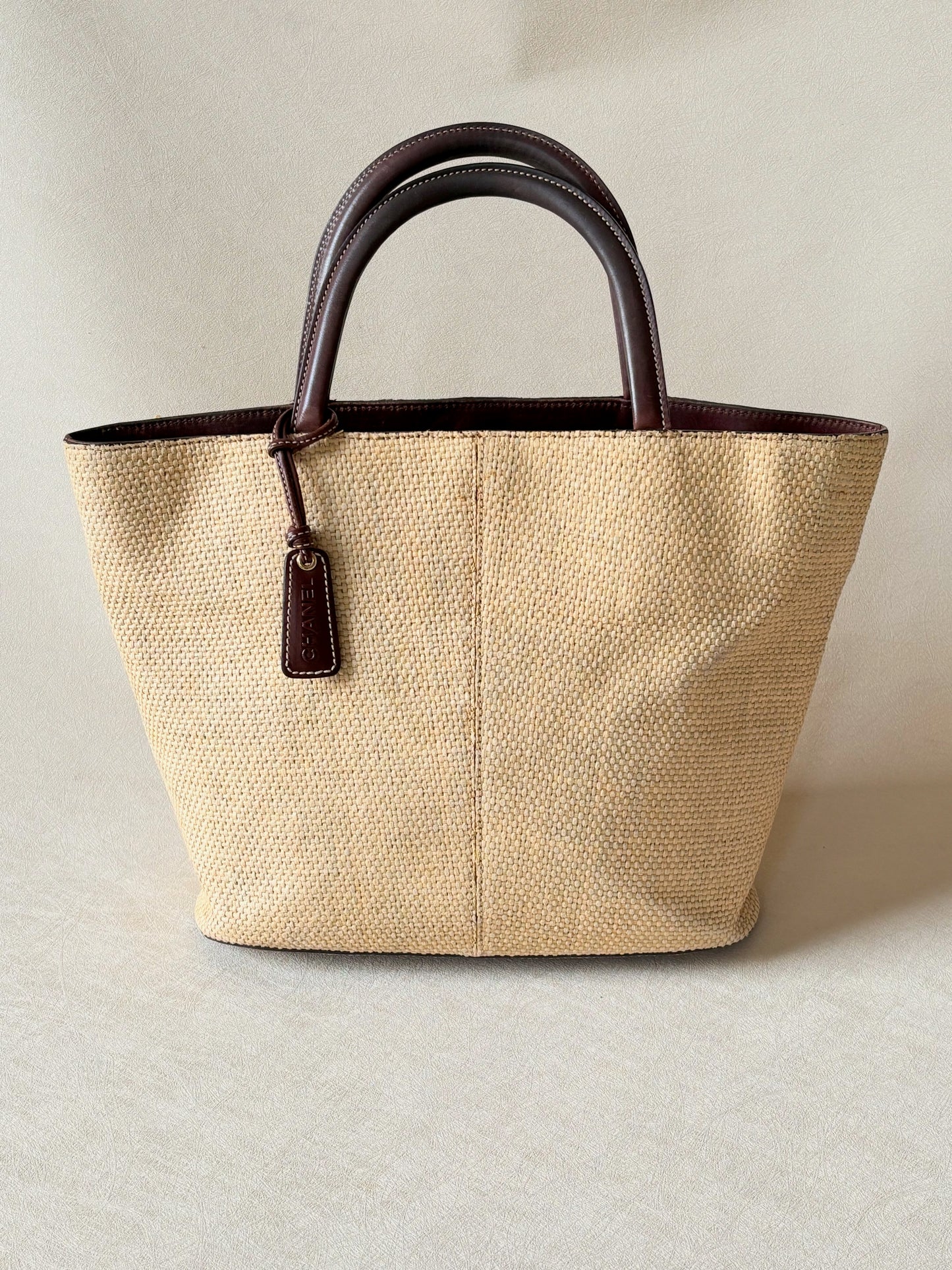 CHANEL Panier Raphia