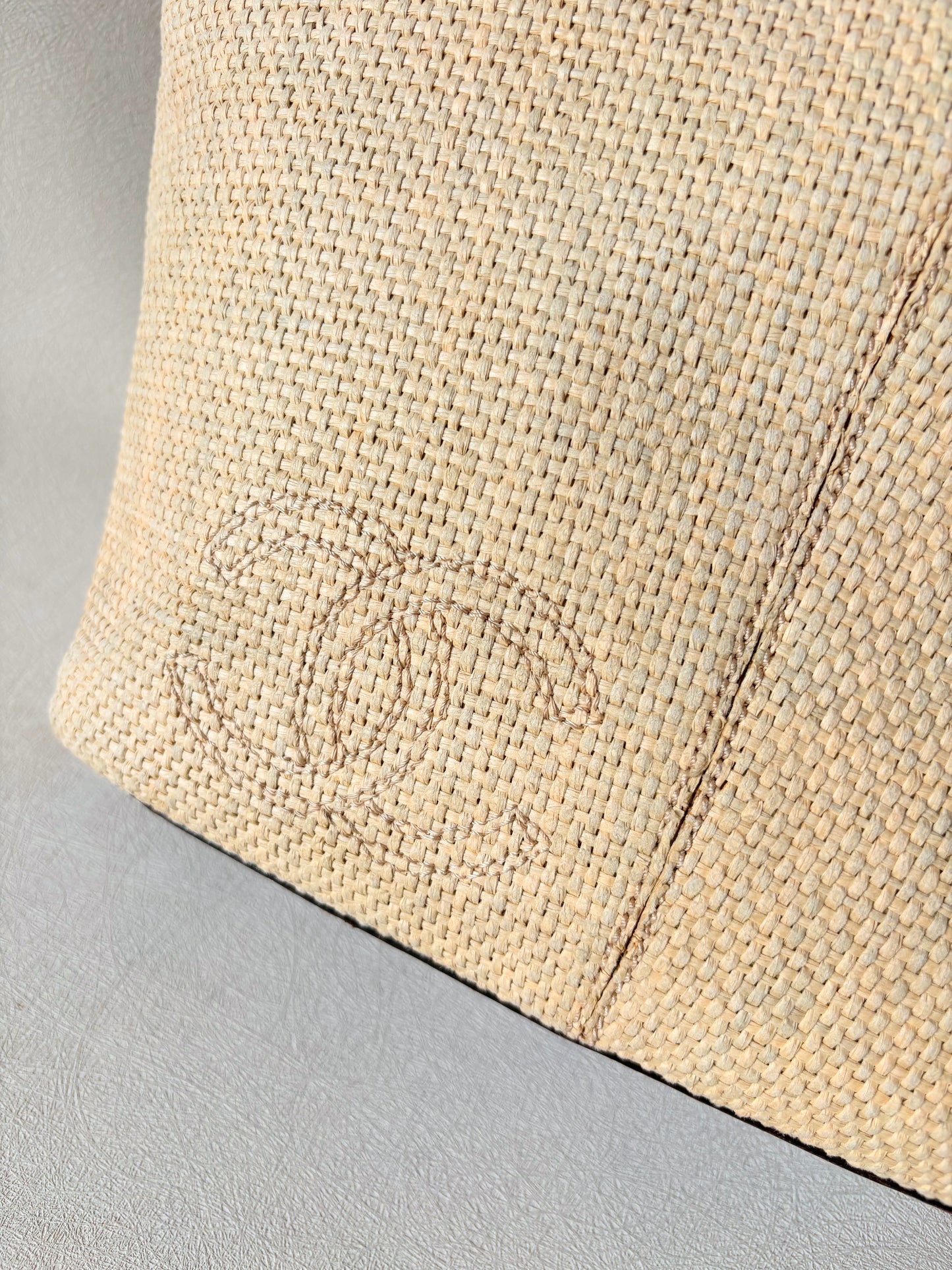 CHANEL Panier Raphia