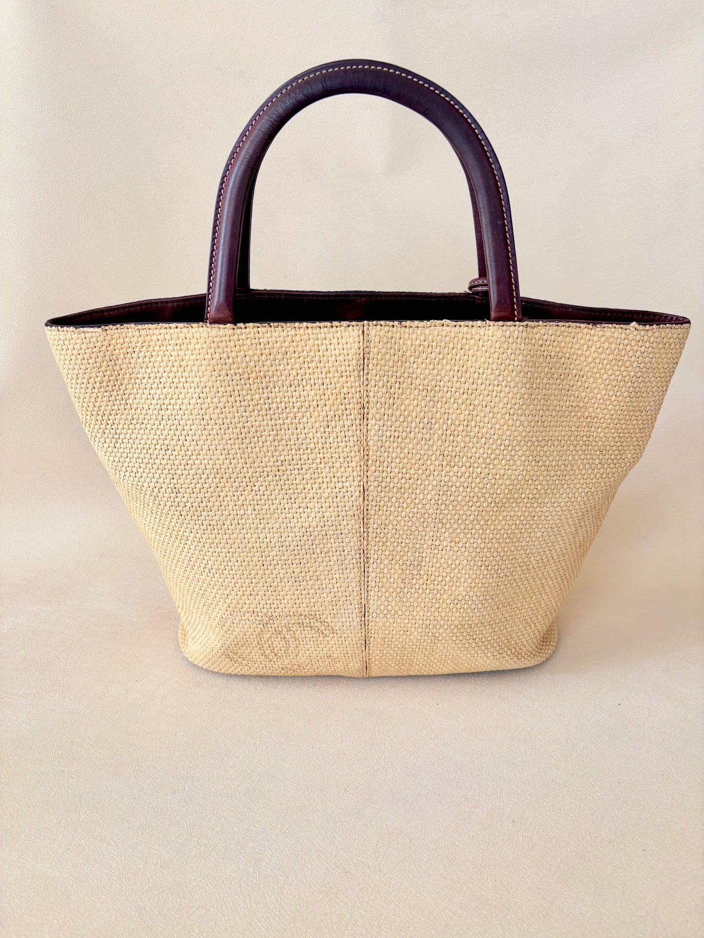 CHANEL Panier Raphia
