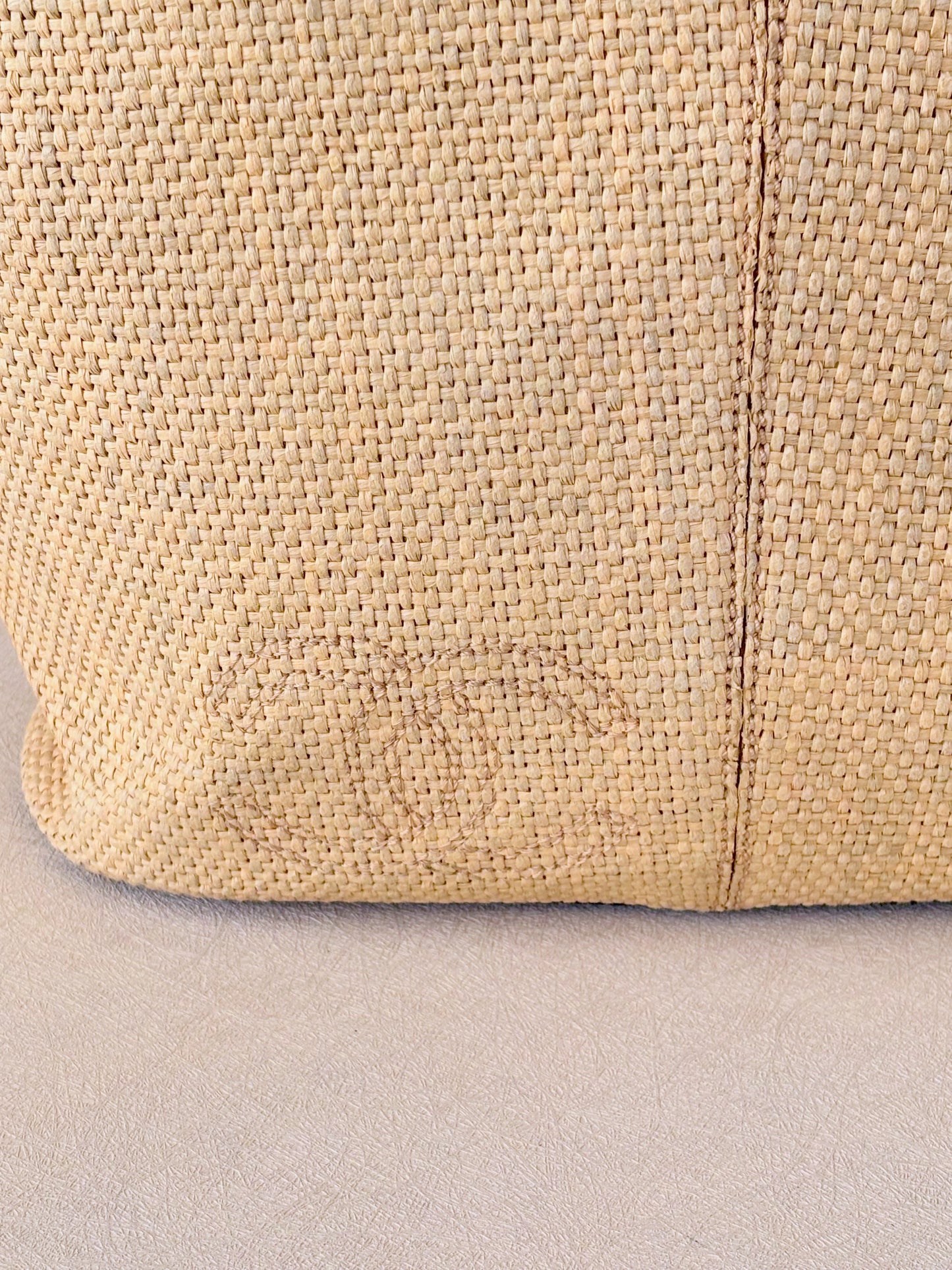 CHANEL Panier Raphia