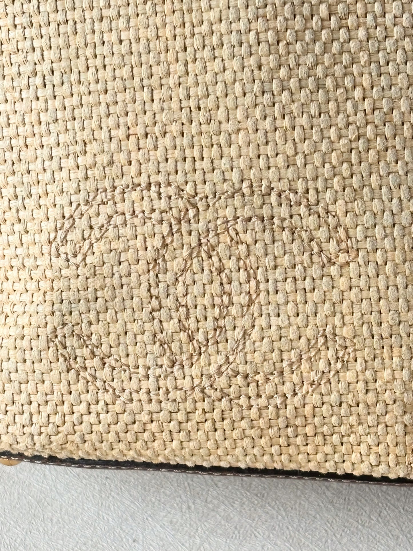 CHANEL Panier Raphia
