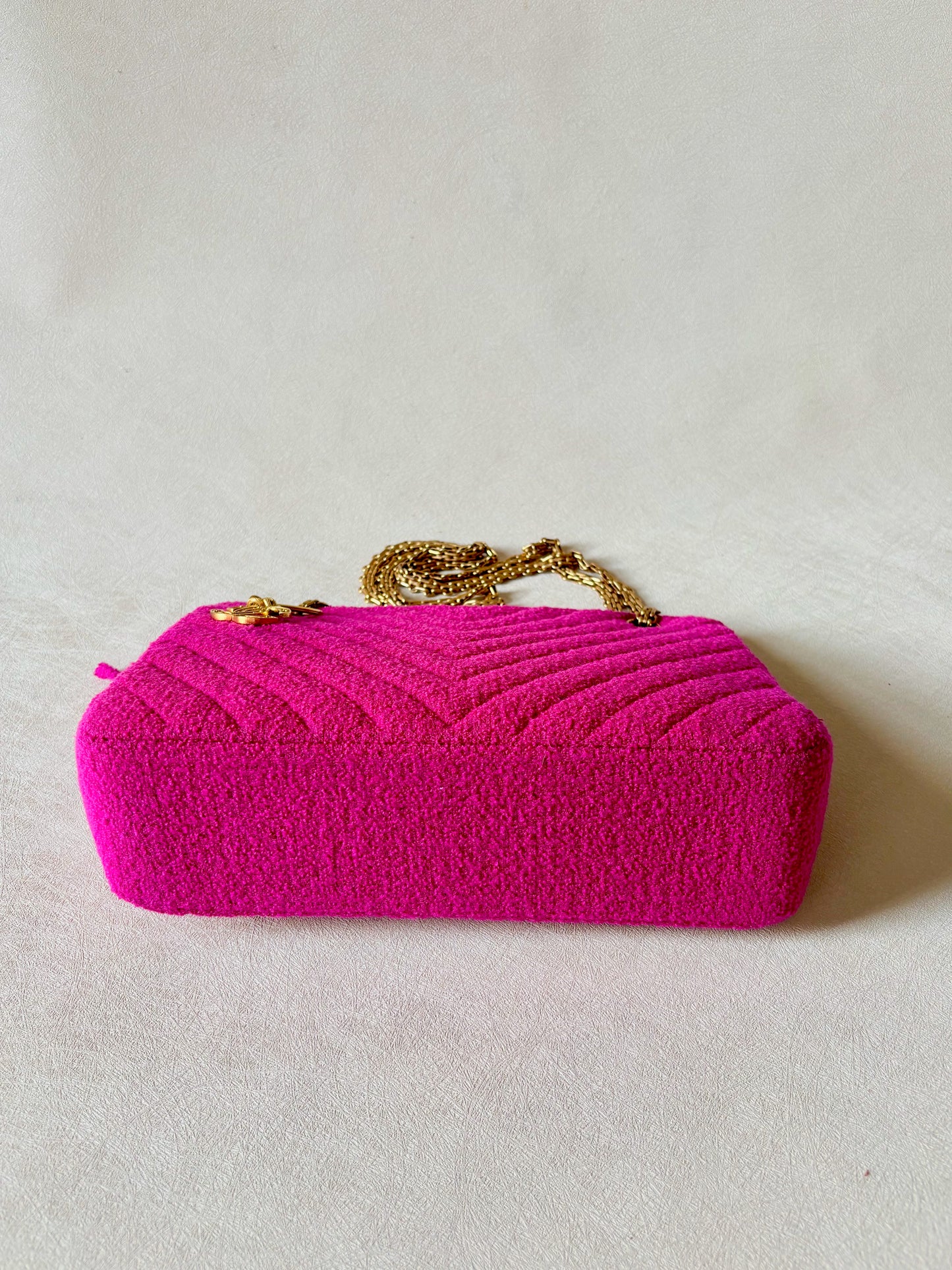 CHANEL Sac tweed rose