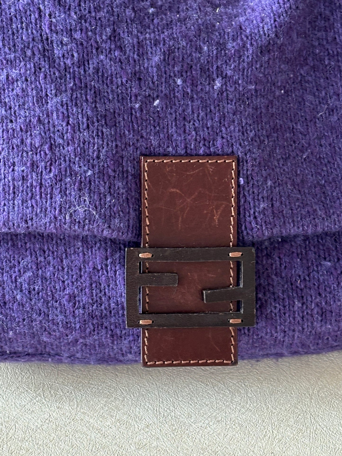 FENDI Sac Mamma Baguette Laine