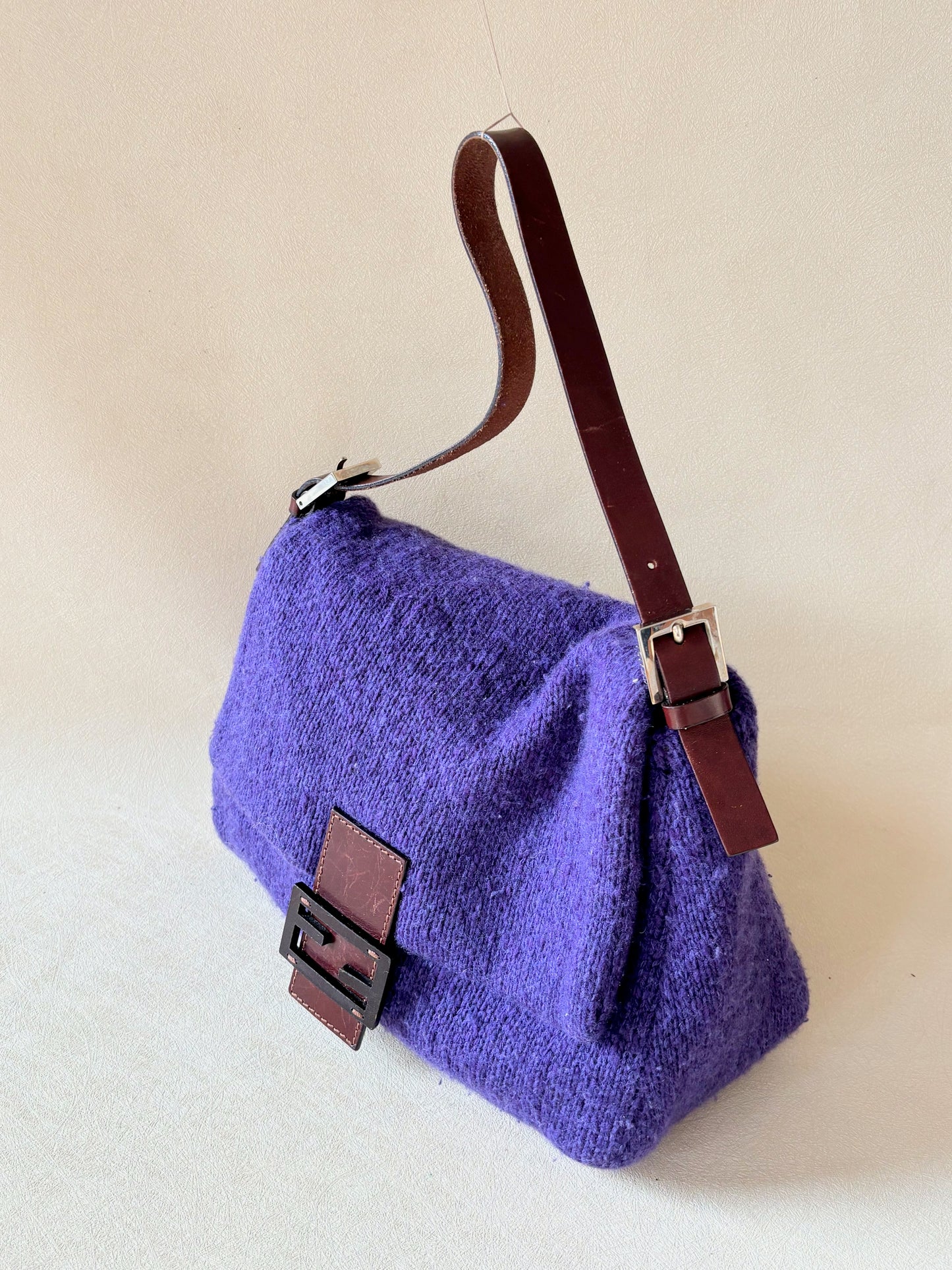 FENDI Sac Mamma Baguette Laine