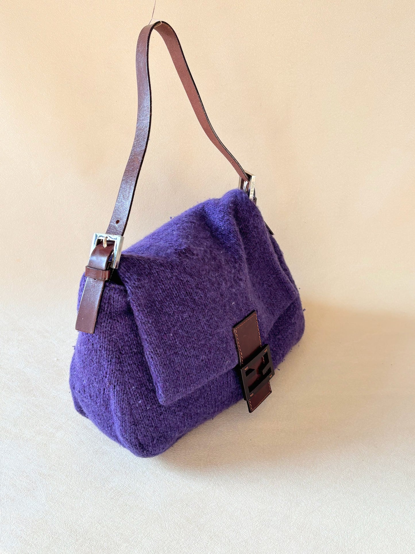 FENDI Sac Mamma Baguette Laine