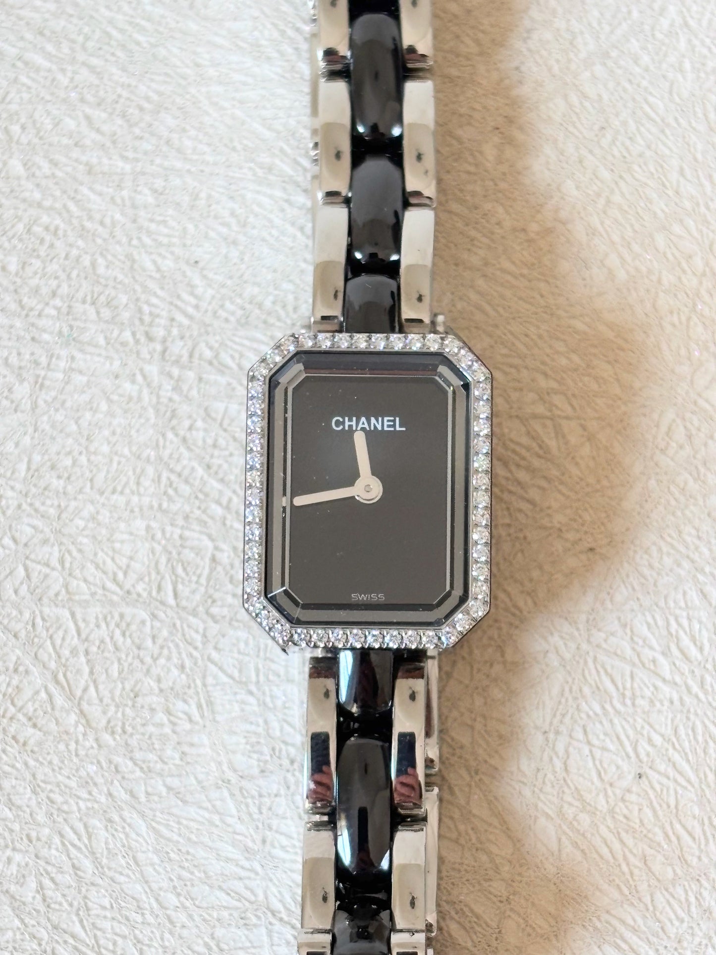 CHANEL Montre Première Céramique Diamants