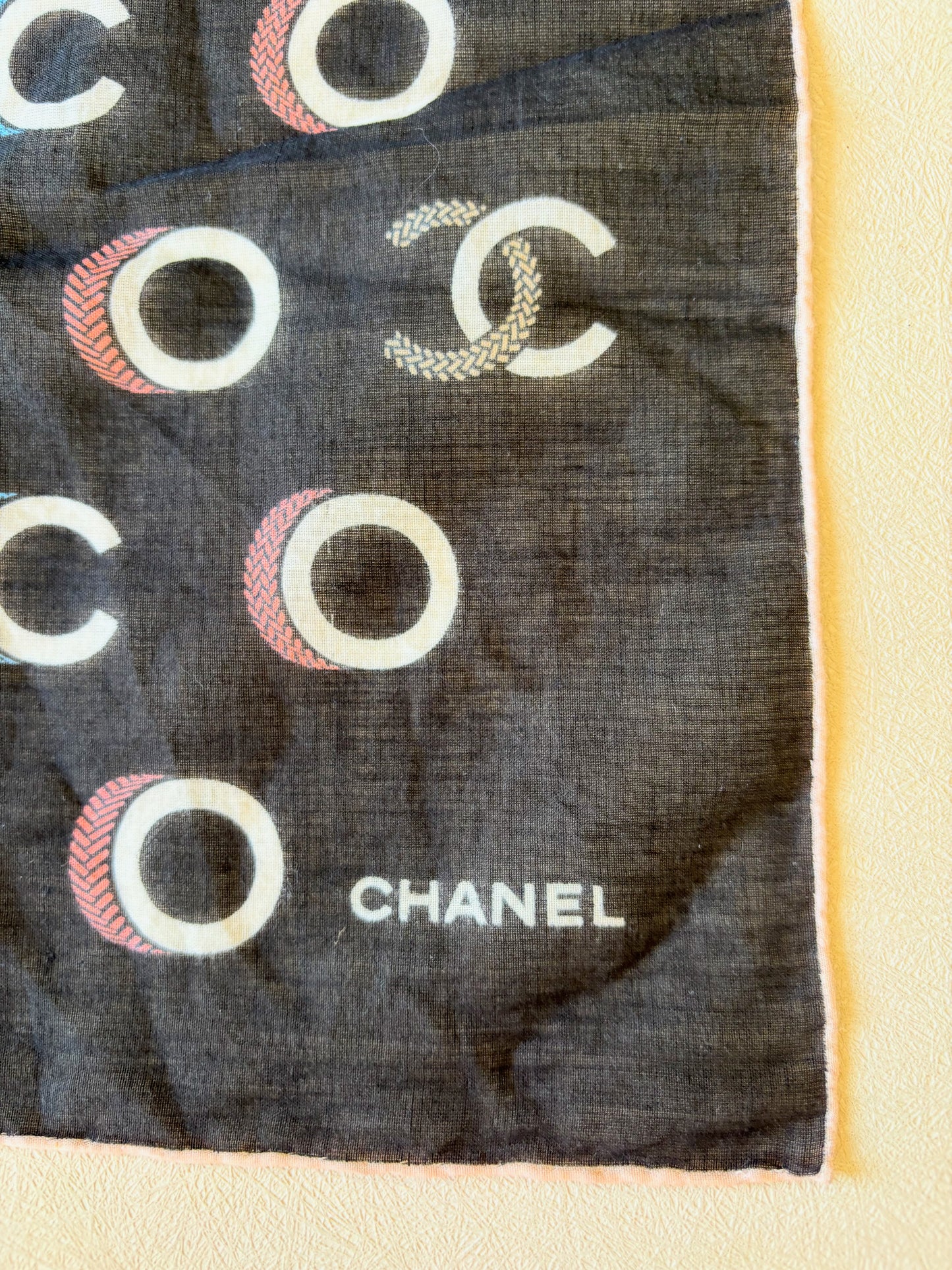 CHANEL Foulard en coton