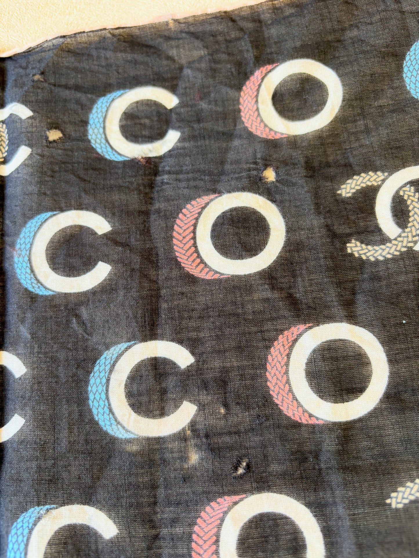 CHANEL Foulard en coton