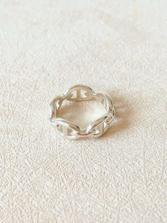 HERMÈS Bague Chaîne d'ancre