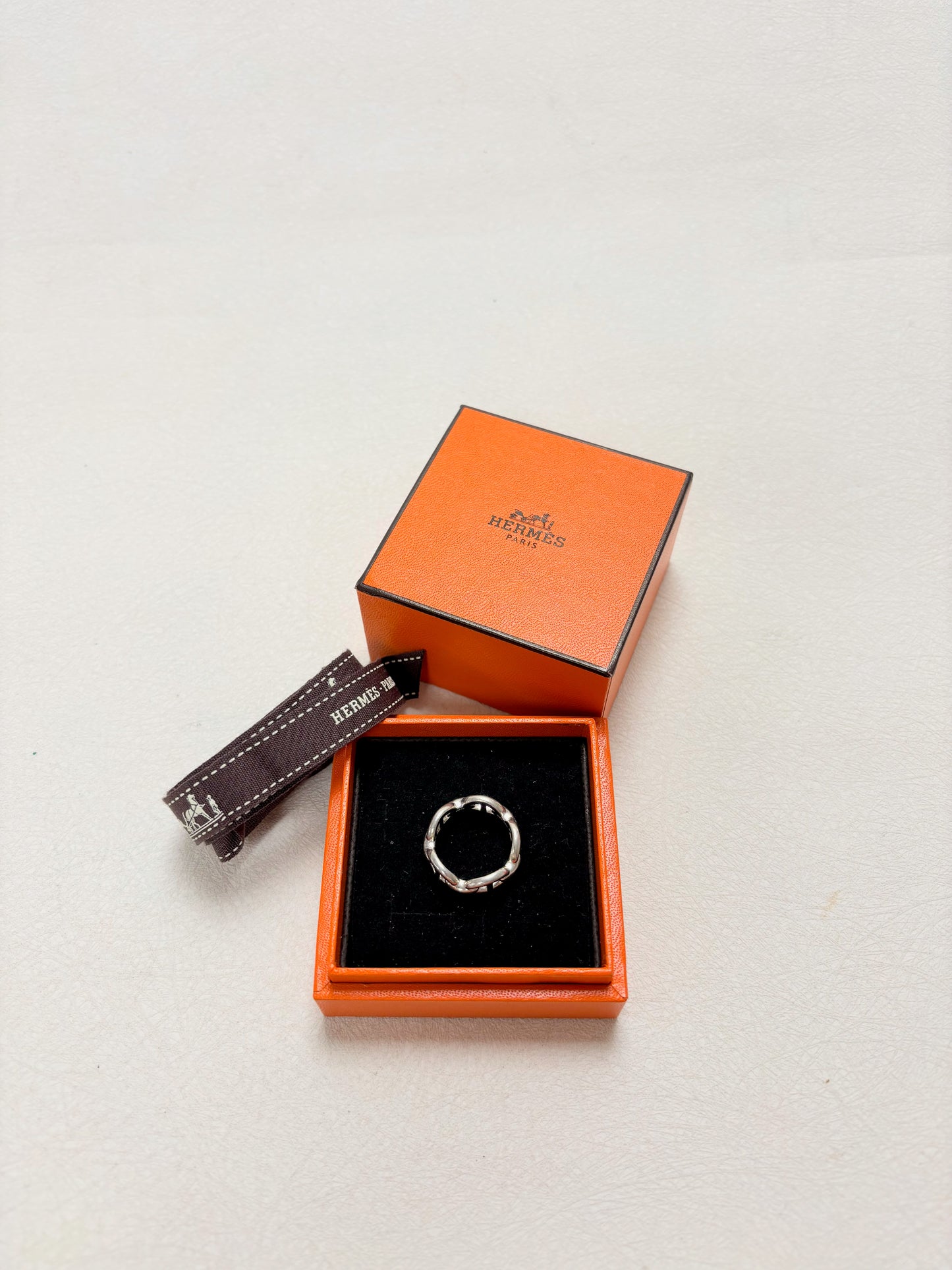 HERMÈS Bague Chaîne d'ancre